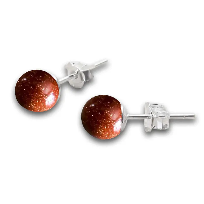 Magic Crystals Earrings Natural Gemstone Stud Beaded Earrings