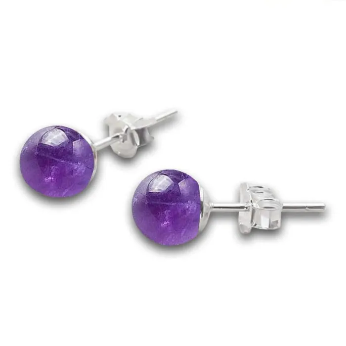 Magic Crystals Earrings Natural Gemstone Stud Beaded Earrings
