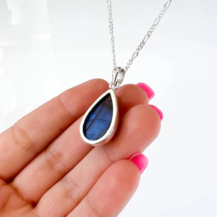 Magic Crystals Necklaces Labradorite Sterling 925 Silver Necklace