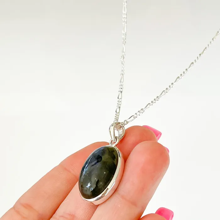Magic Crystals Necklaces Labradorite Sterling 925 Silver Necklace