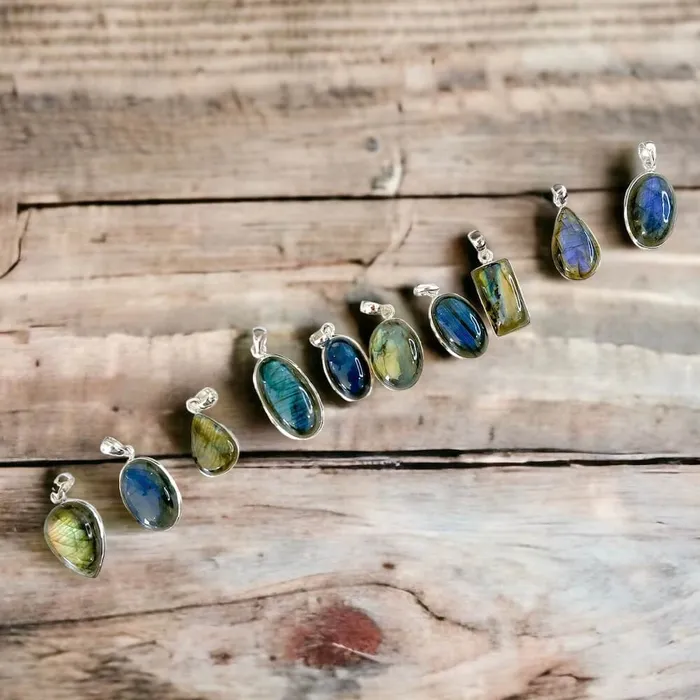 Magic Crystals Necklaces Labradorite Sterling 925 Silver Necklace