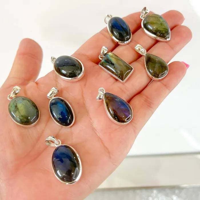 Magic Crystals Necklaces Labradorite Sterling 925 Silver Necklace