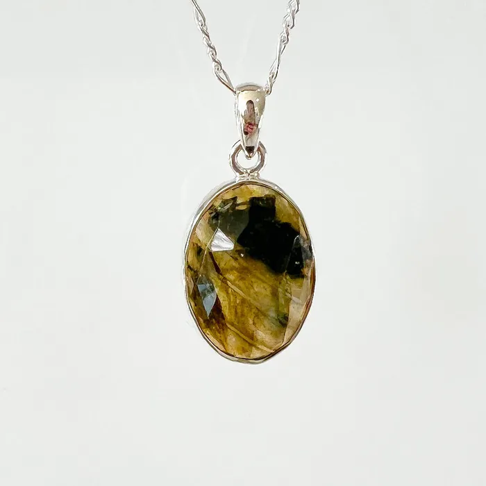 Magic Crystals Necklaces Labradorite Sterling 925 Silver Necklace