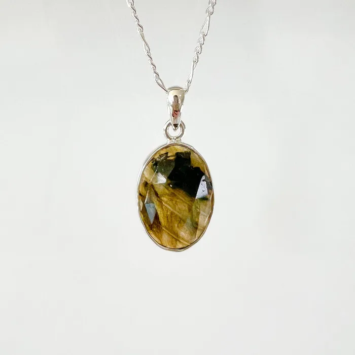 Magic Crystals Necklaces Labradorite Sterling 925 Silver Necklace
