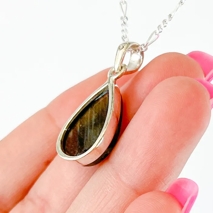 Magic Crystals Necklaces Labradorite Sterling 925 Silver Necklace
