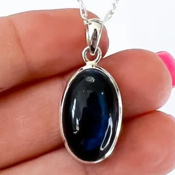 Magic Crystals Necklaces Labradorite Sterling 925 Silver Necklace
