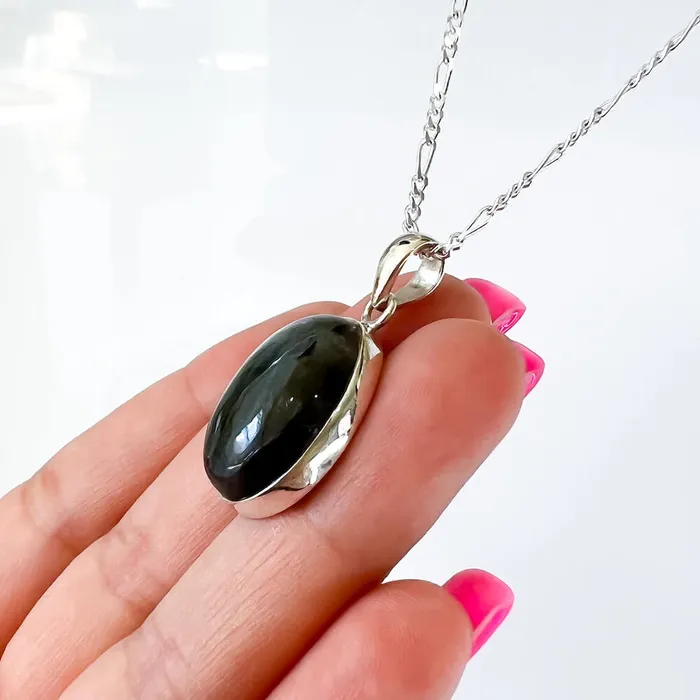 Magic Crystals Necklaces Labradorite Sterling 925 Silver Necklace