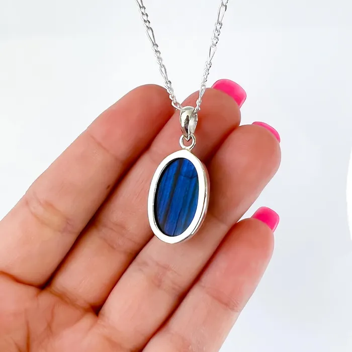 Magic Crystals Necklaces Labradorite Sterling 925 Silver Necklace