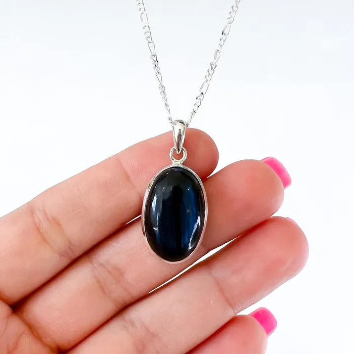 Magic Crystals Necklaces Labradorite Sterling 925 Silver Necklace