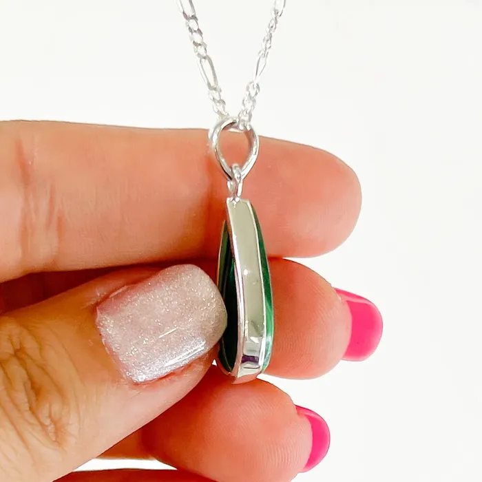 Magic Crystals Necklaces Malachite Sterling Silver Necklace