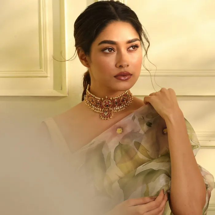 Mayil Kempu Silver Bridal Choker SILVER Rings