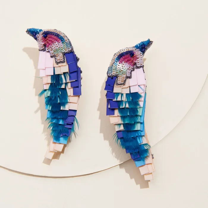 Mignonne Gavigan Earrings Bird Earrings Turquoise