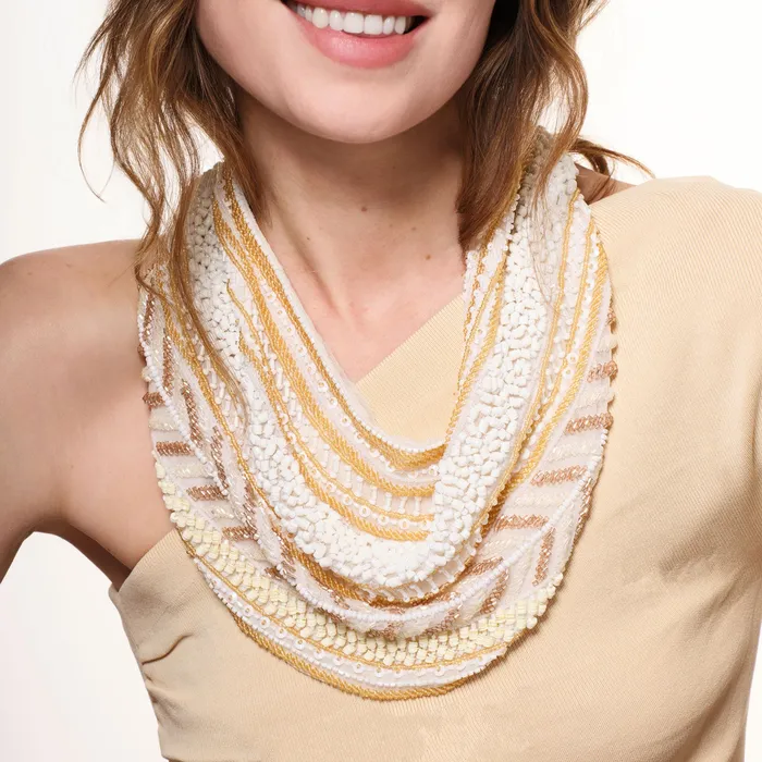 Millicent Scarf Necklace Mignonne Gavigan Necklaces Millicent Scarf Necklace Mignonne Gavigan Necklaces
