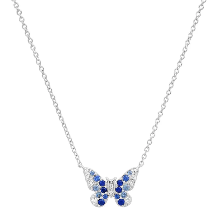 Mini Ombre Butterfly Necklace Eriness Jewelry Necklaces