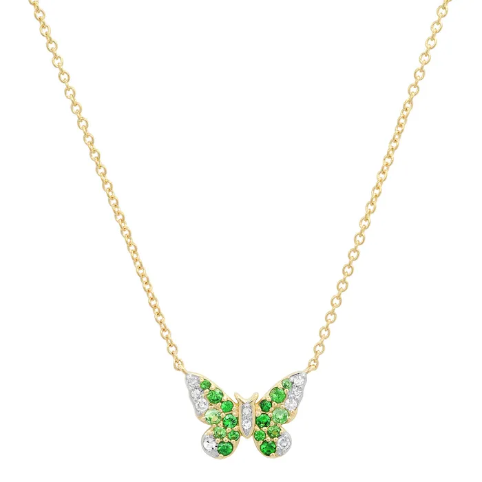 Mini Ombre Butterfly Necklace Eriness Jewelry Necklaces