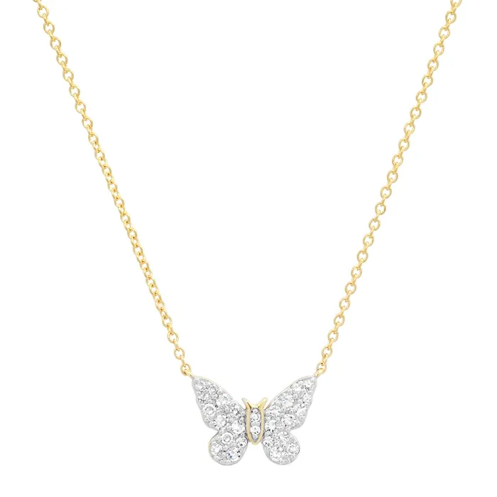 Mini Ombre Butterfly Necklace Eriness Jewelry Necklaces