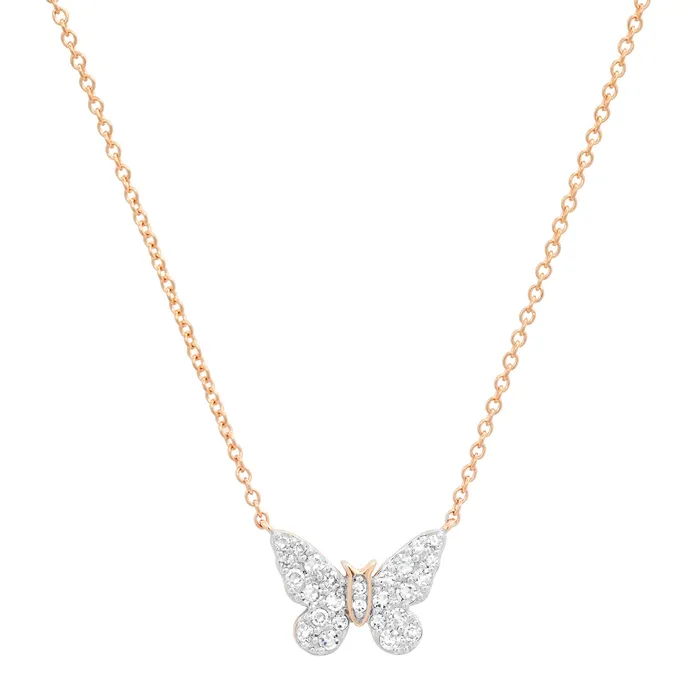 Mini Ombre Butterfly Necklace Eriness Jewelry Necklaces