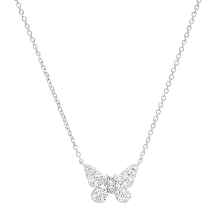 Mini Ombre Butterfly Necklace Eriness Jewelry Necklaces