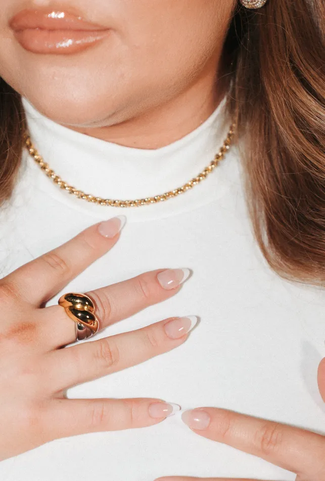Mixed Metal Cable Ring VibeSzn Rings