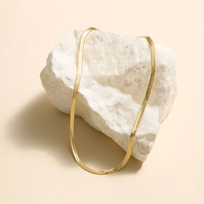 Necklaces Mignonne Gavigan Herringbone Necklace Gold
