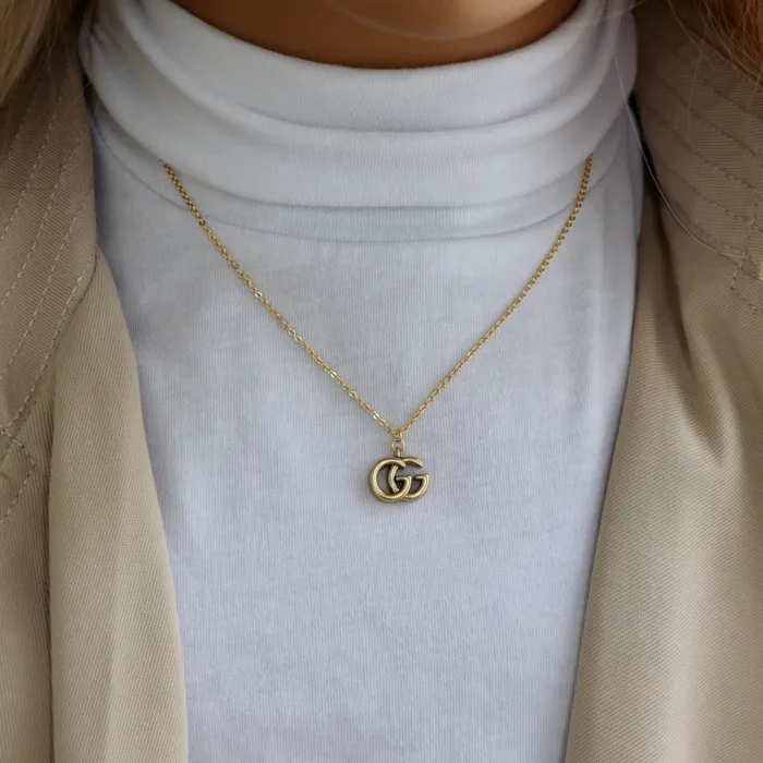Necklaces Reluxe Vintage GG Pendant Necklace
