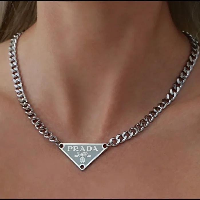 Necklaces Reluxe Vintage Milano Argent Tag Necklace