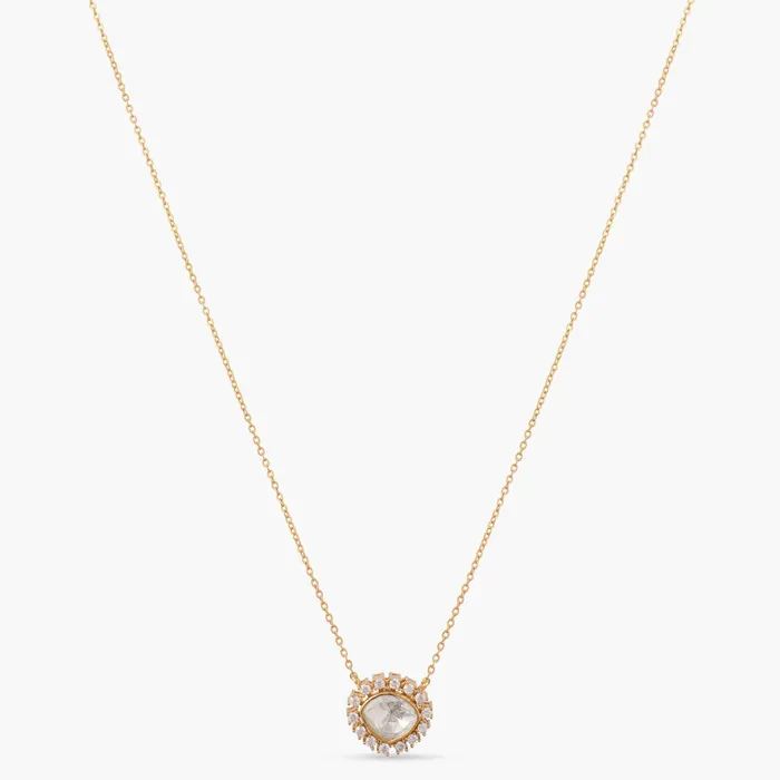 Necklaces SILVER Radiant Starlight Moissanite Silver Pendant Necklace