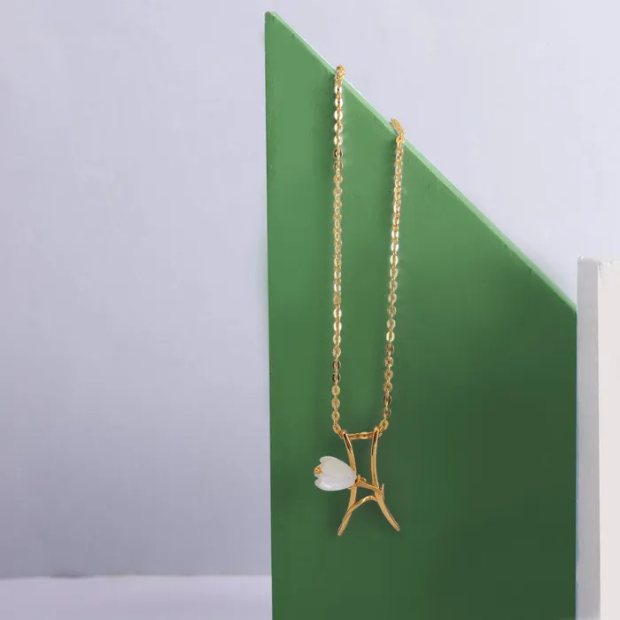 Necklaces SILVER Tulip Whimsy Silver Pendant Necklace