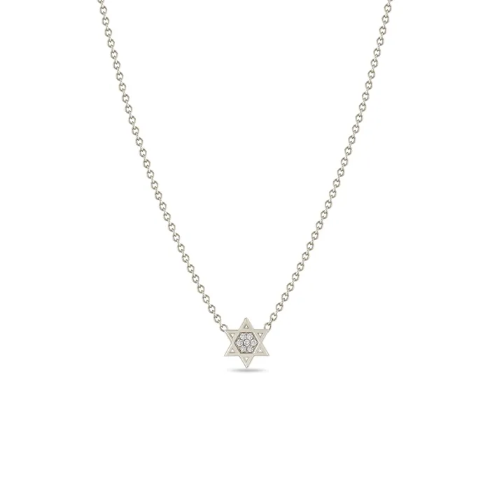 Necklaces Zoe Chicco Pave Star of David Necklace