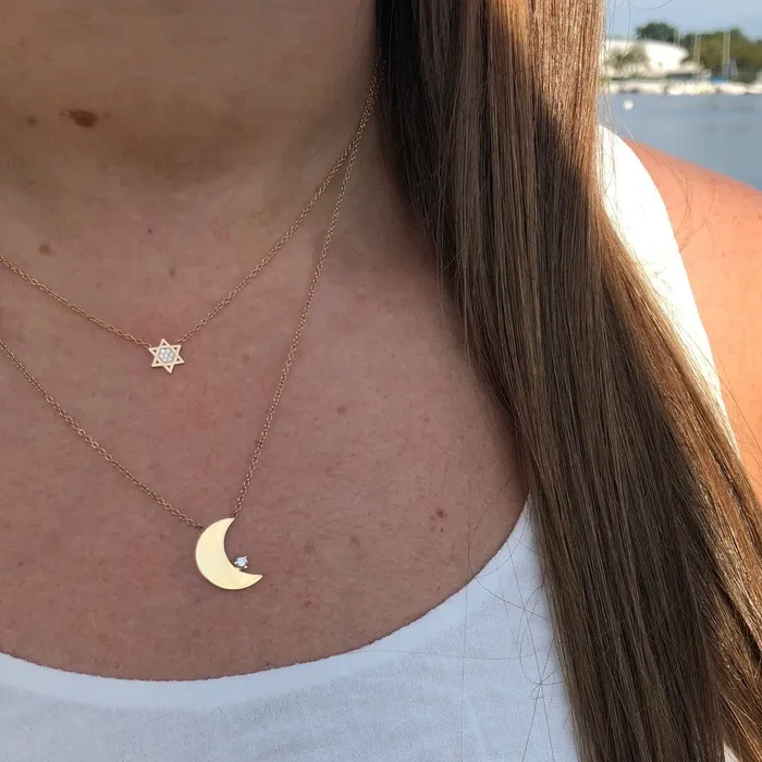 Necklaces Zoe Chicco Pave Star of David Necklace