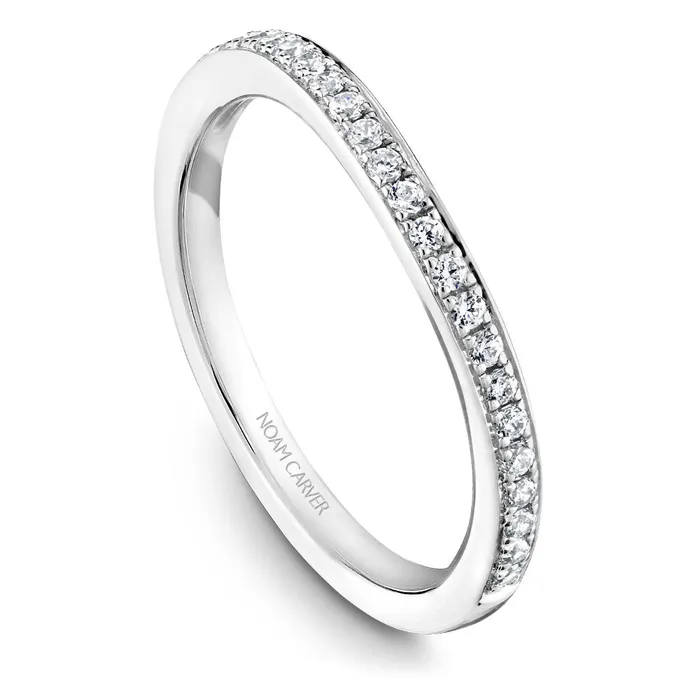 Noam Carver White Gold 3Sided Channel Set Diamond Engagement Ring Setting with Halo International Diamond Center Rings