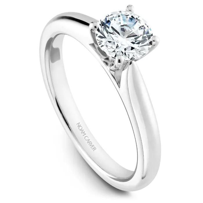 Noam Carver White Gold Solitaire Engagement Ring Setting International Diamond Center Rings Noam Carver White Gold Solitaire Engagement Ring Setting International Diamond Center Rings