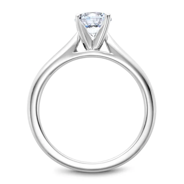 Noam Carver White Gold Solitaire Engagement Ring Setting International Diamond Center Rings