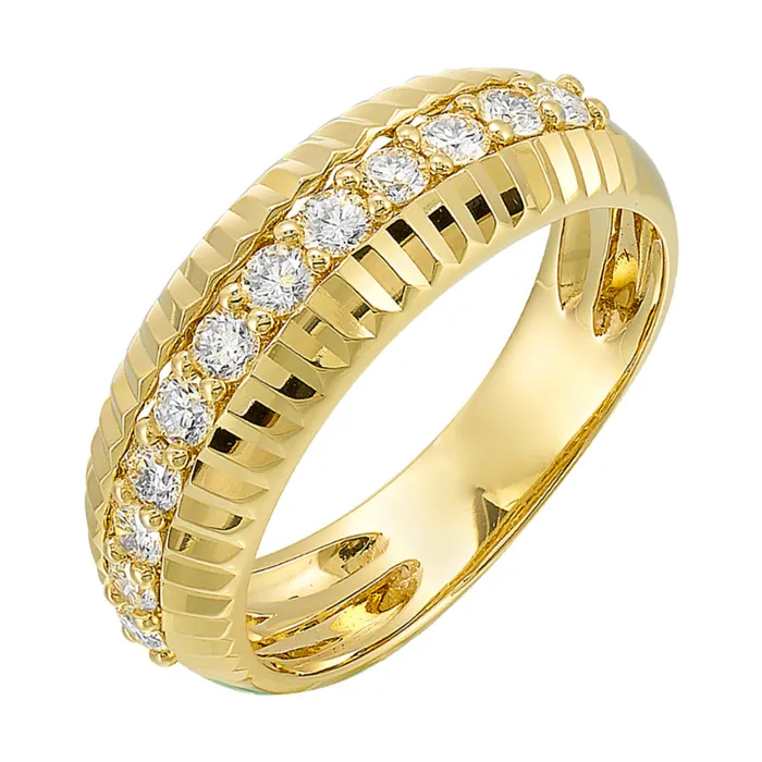Rings 14Kt Yellow Gold Diamond 12Ctw Ring Gems One