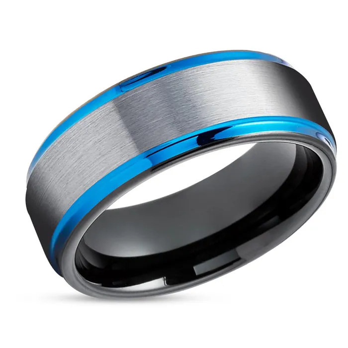 Rings Clean Casting Jewelry Black Wedding Ring Engagement Band Gray Wedding Band Tungsten Wedding Ring