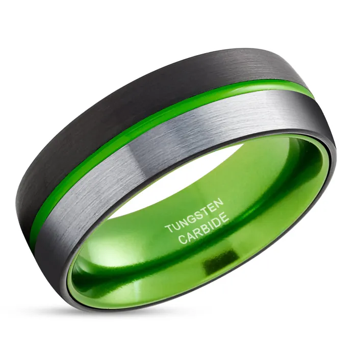 Rings Clean Casting Jewelry Black Wedding Ring Green Tungsten Ring Tungsten Wedding Ring Green Tungsten Band Rings Clean Casting Jewelry Black Wedding Ring Green Tungsten Ring Tungsten Wedding Ring Green Tungsten Band