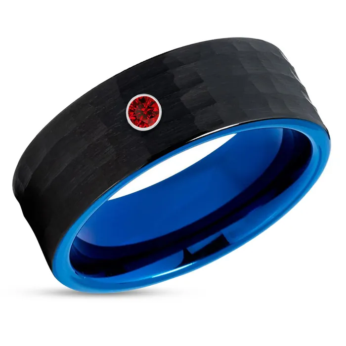 Rings Clean Casting Jewelry Blue Wedding Ring Ruby Tungsten Wedding Band Black Wedding Ring Ruby Ring Rings Clean Casting Jewelry Blue Wedding Ring Ruby Tungsten Wedding Band Black Wedding Ring Ruby Ring