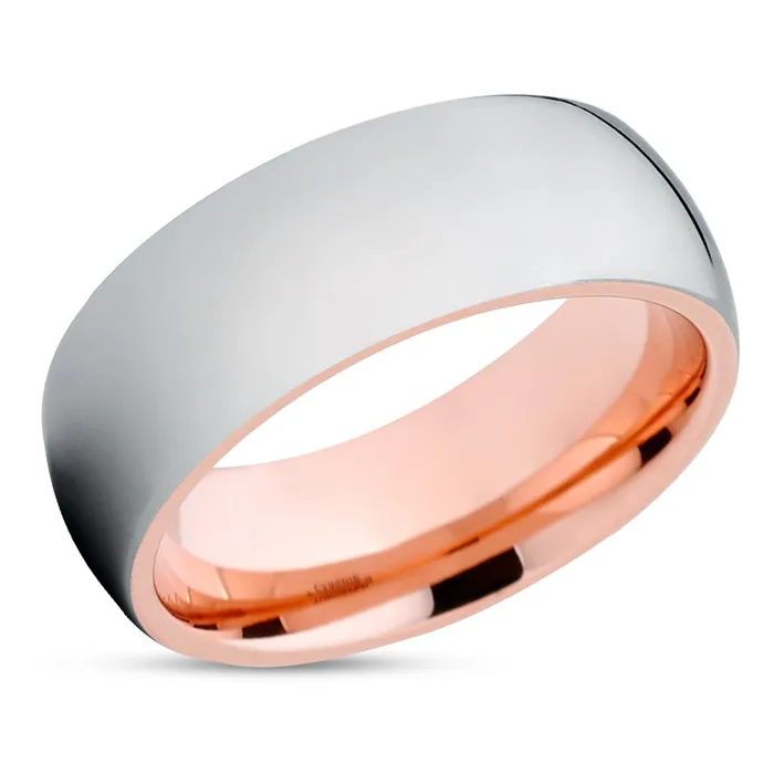 Rings Clean Casting Jewelry Rose Gold Tungsten Shiny Polish Tungsten Wedding Band Wedding Ring Rings Clean Casting Jewelry Rose Gold Tungsten Shiny Polish Tungsten Wedding Band Wedding Ring