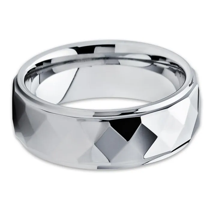Rings Clean Casting Jewelry Tungsten Wedding Ring Silver Tungsten Ring Tungsten Carbide Ring Engagement Ring