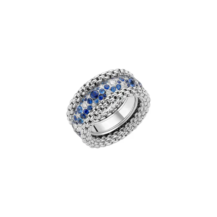 Rings Fope Diamond Sapphire Bubble Ring 071 CT 140mm International Diamond Center Rings Fope Diamond Sapphire Bubble Ring 071 CT 140mm International Diamond Center