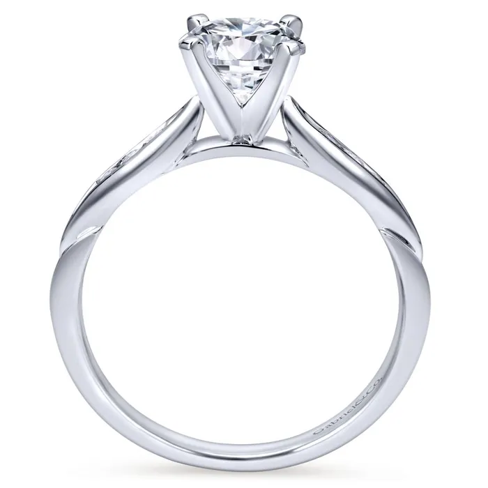 Rings International Diamond Center Gabriel Bridal Collection White Gold Straight Engagement Ring 01 ctw Rings International Diamond Center Gabriel Bridal Collection White Gold Straight Engagement Ring 01 ctw