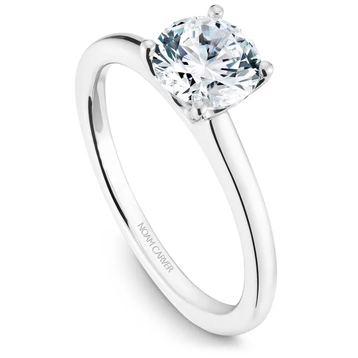 Rings International Diamond Center Noam Carver White Gold Solitaire Engagement Ring Setting Rings International Diamond Center Noam Carver White Gold Solitaire Engagement Ring Setting