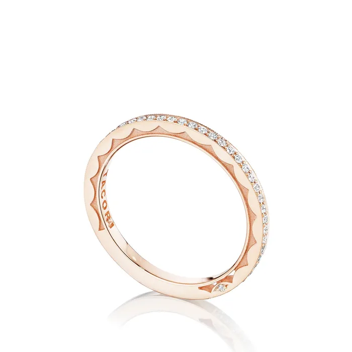 Rings International Diamond Center Tacori 18k Rose Gold Sculpted Crescent Diamond Wedding Band 025 CTW Rings International Diamond Center Tacori 18k Rose Gold Sculpted Crescent Diamond Wedding Band 025 CTW