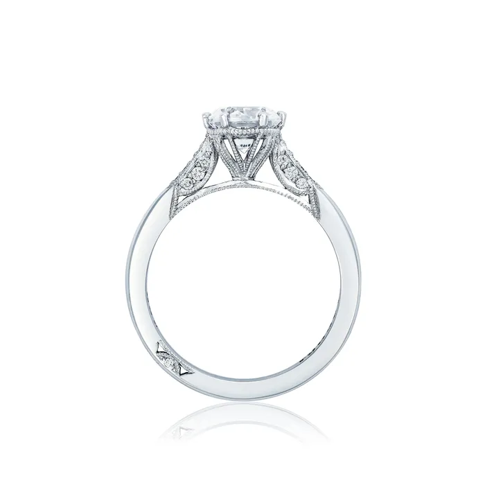 Rings International Diamond Center Tacori 18k White Gold Simply Tacori Round Diamond Engagement Ring Setting 011 CTW Rings International Diamond Center Tacori 18k White Gold Simply Tacori Round Diamond Engagement Ring Setting 011 CTW