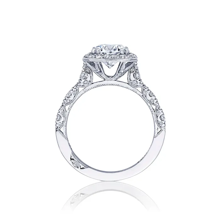 Rings International Diamond Center Tacori Platinum Petite Crescent Round Diamond Engagement Ring Setting 065 CTW Rings International Diamond Center Tacori Platinum Petite Crescent Round Diamond Engagement Ring Setting 065 CTW
