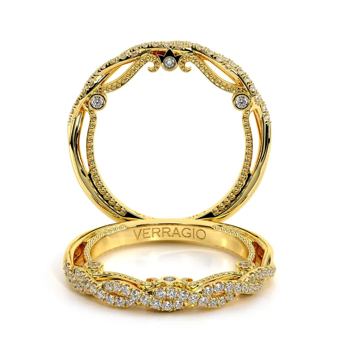 Rings International Diamond Center Verragio INSIGNIA 7074W 18k Yellow Gold Round Womens Band Rings International Diamond Center Verragio INSIGNIA 7074W 18k Yellow Gold Round Womens Band