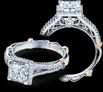 Rings International Diamond Center Verragio Parisian Princess Diamond Engagement Ring Setting 035 CTW Rings International Diamond Center Verragio Parisian Princess Diamond Engagement Ring Setting 035 CTW