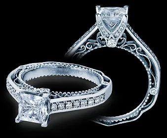 Rings International Diamond Center Verragio Venetian Princess Diamond Engagement Ring Setting 035 CTW Rings International Diamond Center Verragio Venetian Princess Diamond Engagement Ring Setting 035 CTW