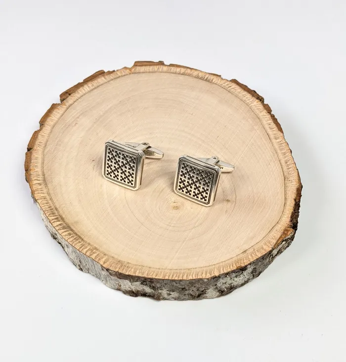 Rings MURADiAN Marash Silver Cufflinks Square by Muradian
