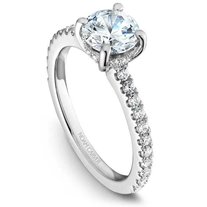 Rings Noam Carver White Gold Diamond Engagement Ring Setting 039 CTW International Diamond Center Rings Noam Carver White Gold Diamond Engagement Ring Setting 039 CTW International Diamond Center